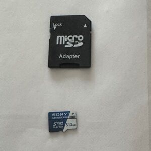 Sony Black and Blue 512GB MicroSD Card with Adapter
